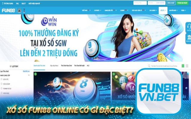 Xổ số FUN88 Online có gì đặc biệt?